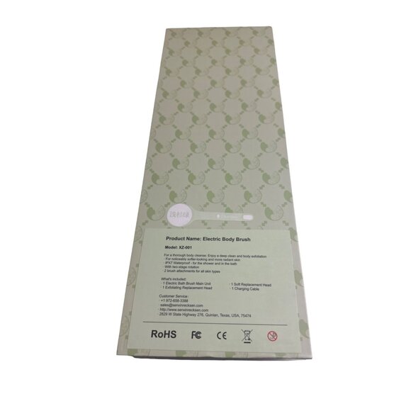 Electric Body Brush With 3 Brush Heads & Charging Cable Model XZ-001 Deep Clean - Picture 5 of 7